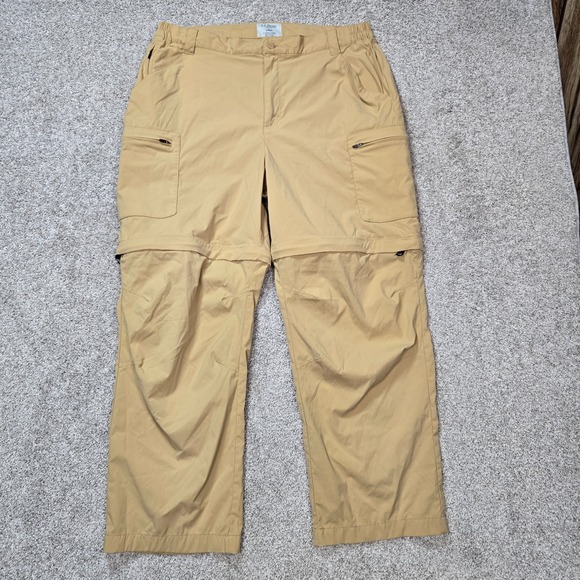 L.L. Bean Other - LL Bean Cresta Hiking Pant Men Large 33x27 Convertible Zip Off Cargo beige khaki